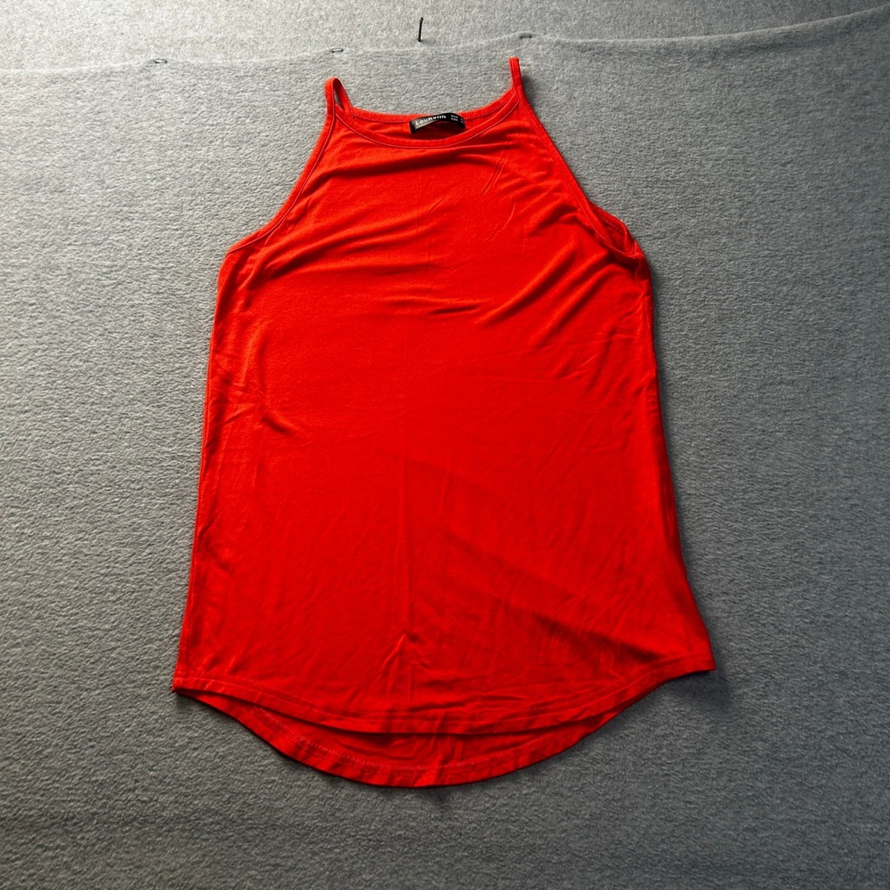 Athletic Tank Top Womens XS Red Halter Sleeveless Workout Activewear LouKeith
